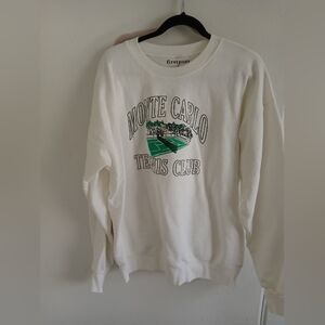 Monte Carlo Tennis Club White Sweatshirt
